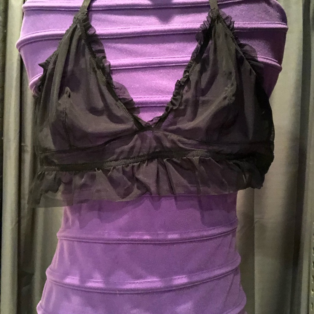 Blush - Sheer Lace Bra - Black